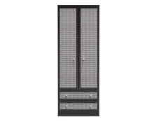 Welcome Welcome Rattan Look 2 Door 2 Drawer Double Wardrobe (Assembled)