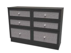 Welcome Welcome Rattan Look 6 Drawer Midi Chest of Drawers (Assembled)