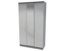 Welcome Welcome Worcester 3 Door Tall Mirrored Triple Wardrobe (Assembled)