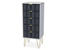 Welcome Welcome Cube 5 Drawer Tall Narrow Chest of Drawers (Assembled)