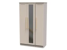 Welcome Welcome Haworth 3 Door Tall Mirrored Triple Wardrobe (Assembled)