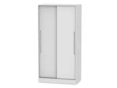 Welcome Welcome Monaco Sliding Door Double Wardrobe (Part Assembled)