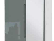 Welcome Welcome Monaco Gloss 2 Door Tall Mirrored Double Wardrobe (Assembled)