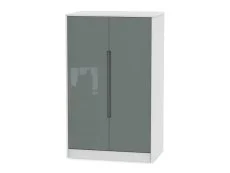 Welcome Welcome Monaco Gloss Childrens Small 2 Door Wardrobe (Assembled)