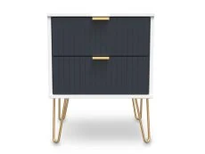 Welcome Welcome Linear 2 Drawer Bedside Table (Assembled)