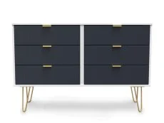 Welcome Welcome Linear 6 Drawer Midi Chest of Drawers (Assembled)