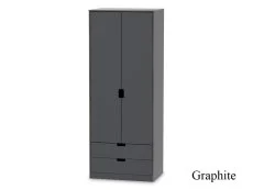 Welcome Welcome Shanghai 2 Door 2 Drawer Tall Double Wardrobe (Assembled)