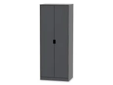 Welcome Welcome Shanghai 2 Door Tall Double Wardrobe (Assembled)