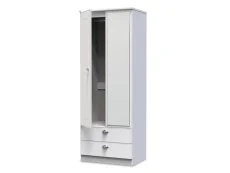 Welcome Welcome Victoria 2 Door 2 Drawer Tall Mirrored Double Wardrobe (Assembled)