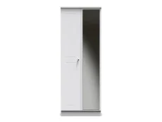 Welcome Welcome Victoria 2 Door Tall Mirrored Double Wardrobe (Assembled)