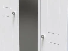 Welcome Welcome Victoria 3 Door 2 Drawer Mirrored Triple Wardrobe (Assembled)