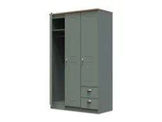 Welcome Welcome Victoria 3 Door 2 Small Drawer Tall Triple Wardrobe (Assembled)