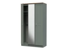 Welcome Welcome Victoria 3 Door Tall Mirrored Triple Wardrobe (Assembled)