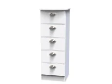 Welcome Welcome Victoria 5 Drawer Tall Narrow Chest of Drawers (Assembled)