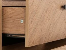 Seconique Seconique Leon Oak 3 Drawer Chest of Drawers