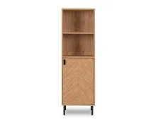 Seconique Seconique Leon Oak 1 Door Bookcase