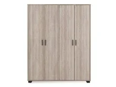 Seconique Seconique Oliver Light Oak 4 Door Wardrobe