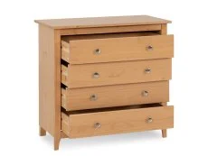 Seconique Seconique Oslo Antique Pine 4 Drawer Chest of Drawers