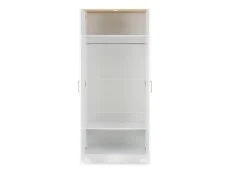 Seconique Seconique Portland White and Oak 2 Door Double Wardrobe