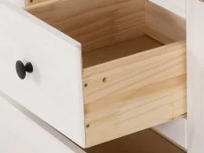 Seconique Seconique Panama White and Waxed Pine 2+2 Drawer Chest of Drawers