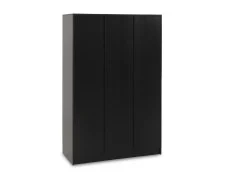 Seconique Seconique Malvern Black 3 Door Triple Wardrobe