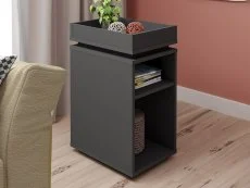 Seconique Seconique Naples Grey Side Table with Shelf