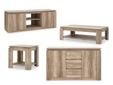 GFW GFW Canyon Oak 4 Piece Large Living Room Furniture Set