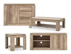 GFW GFW Canyon Oak 4 Piece Small Living Room Furniture Set