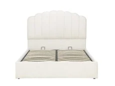 Birlea Furniture & Beds Birlea Monaco 4ft6 Double White Fabric Ottoman Bed Frame