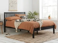 Birlea Furniture & Beds Birlea Nova 5ft King Size Black Wooden Bed Frame