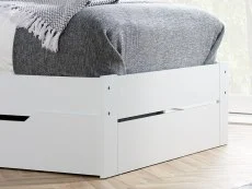 Birlea Furniture & Beds Birlea Alfie 3ft Single White Wooden 1 Drawer Bed Frame