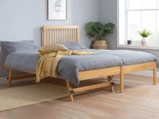 Birlea Furniture & Beds Birlea Buxton 3ft Single Honey Pine Wooden Guest Bed Frame