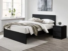 Birlea Furniture & Beds Birlea Oslo 5ft King Size Black Wooden Bed Frame