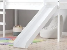 Birlea Furniture & Beds Birlea Frankie 3ft Single White Mid Sleeper Bed Frame with Slide