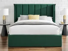 Limelight  Limelight Polaris 4ft6 Double Emerald Green Fabric Ottoman Bed Frame