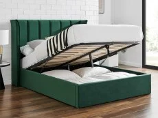 Limelight  Limelight Polaris 4ft6 Double Emerald Green Fabric Ottoman Bed Frame