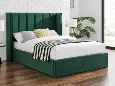 Limelight  Limelight Polaris 4ft6 Double Emerald Green Fabric Ottoman Bed Frame