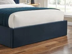 Limelight  Limelight Polaris 5ft King Size Navy Blue Fabric Ottoman Bed Frame