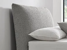 Limelight  Limelight Luna Pillow 5ft King Size Dove Grey Boucle Fabric Bed Frame