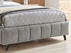 Limelight  Limelight Starla Square 4ft6 Double Dove Grey Boucle Fabric Bed Frame