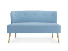 LPD LPD Beau Cornflower Blue Fabric 2 Seater Sofa