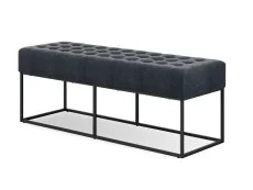 LPD LPD Boden Steel Grey Fabric Bench