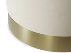 LPD LPD Lara Cream and Gold Fabric Bedroom Stool