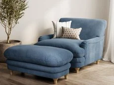 LPD LPD Plumpton Denim Blue Fabric Chair