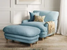 LPD LPD Plumpton Duck Egg Blue Fabric Chair