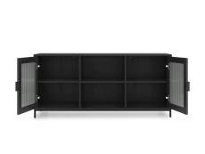 LPD LPD Maddox Black Wood Effect 2 Door TV Cabinet