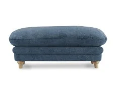 LPD LPD Plumpton Denim Blue Fabric Foot Stool