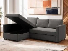 Kyoto Kyoto Clara Grey Weave Corner Sofa Bed