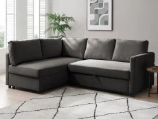 Kyoto Kyoto Clara Grey Weave Corner Sofa Bed