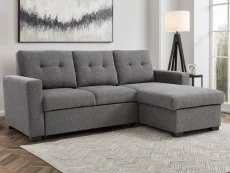 Kyoto Kyoto Hampton Grey Weave Corner Sofa Bed